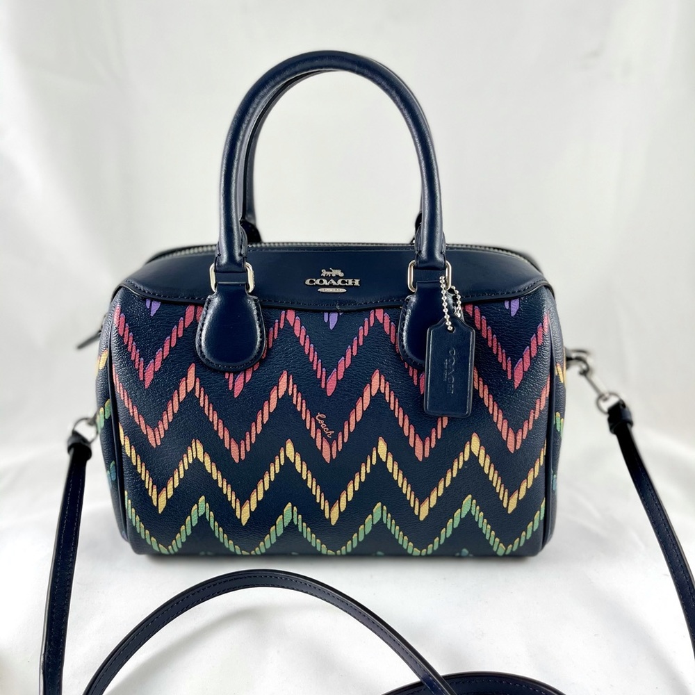 NWOT Coach Chevron Mini Bennett Satchel
